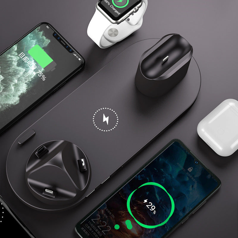 6-in-1 Fast Wireless Charging Station for iPhone and Apple Watch