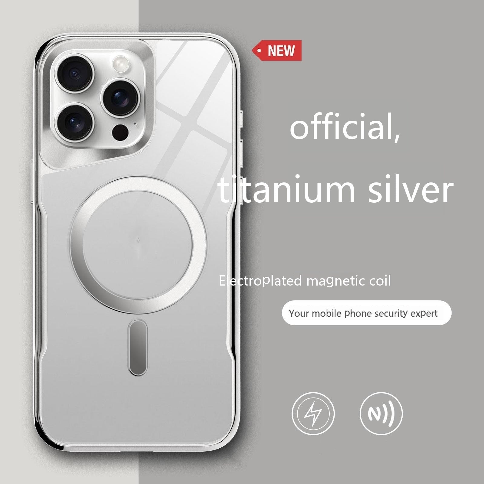 Premium Magnetic Acrylic iPhone 16 Case – MagSafe Compatible Clear Protective Cover