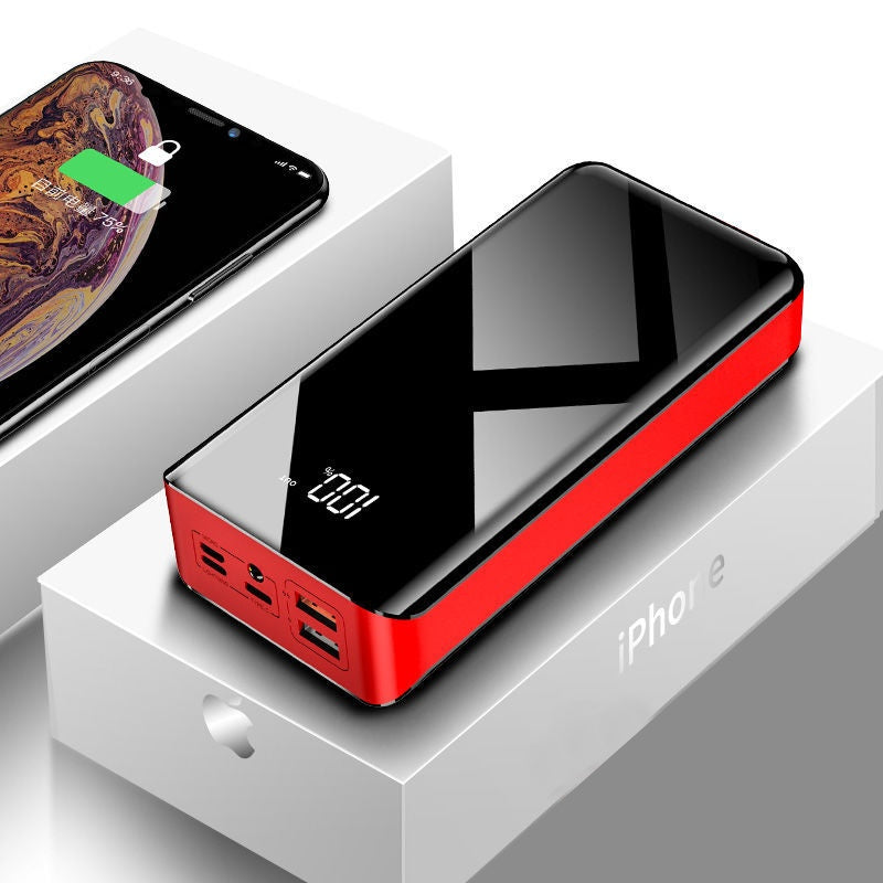 Fast Charging Portable Charger bank  in Black and Red