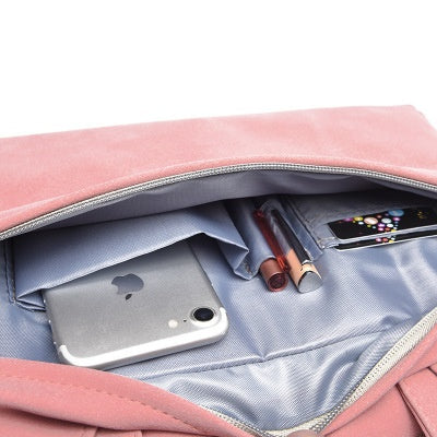 Laptop Bag Showing Spacious Main Compartment and Zipper Pockets