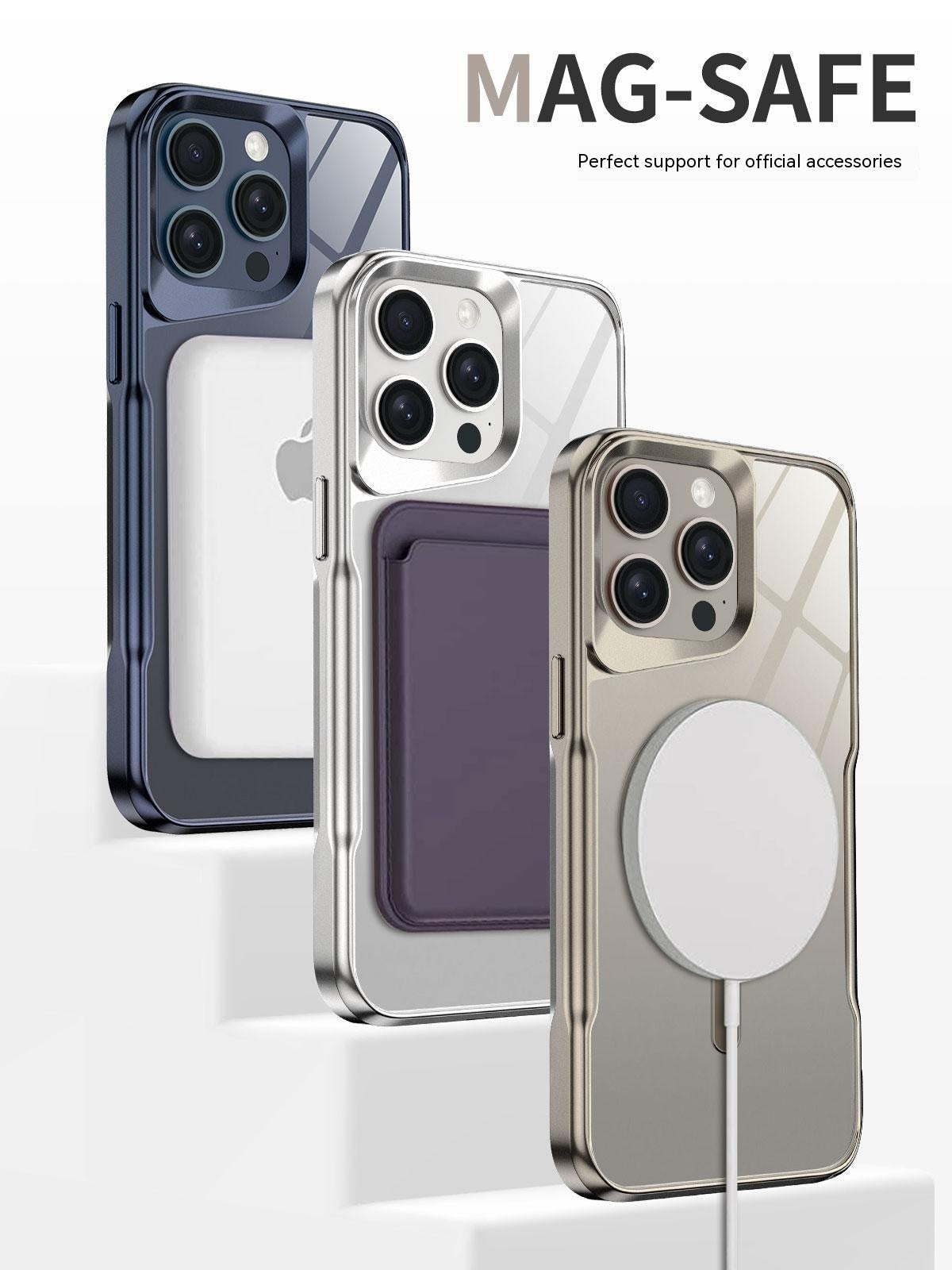 Premium Magnetic Acrylic iPhone 16 Case – MagSafe Compatible Clear Protective Cover