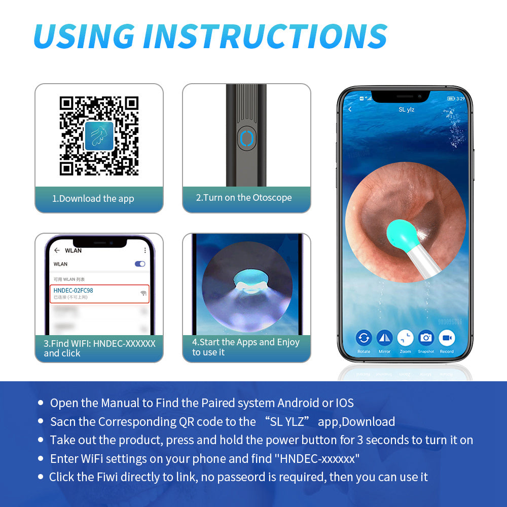 Ear Cleaner Otoscope With Camera - HexiumTech