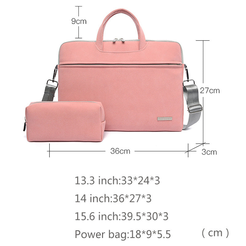 Grey Laptop Shoulder Bag with Padded Interior