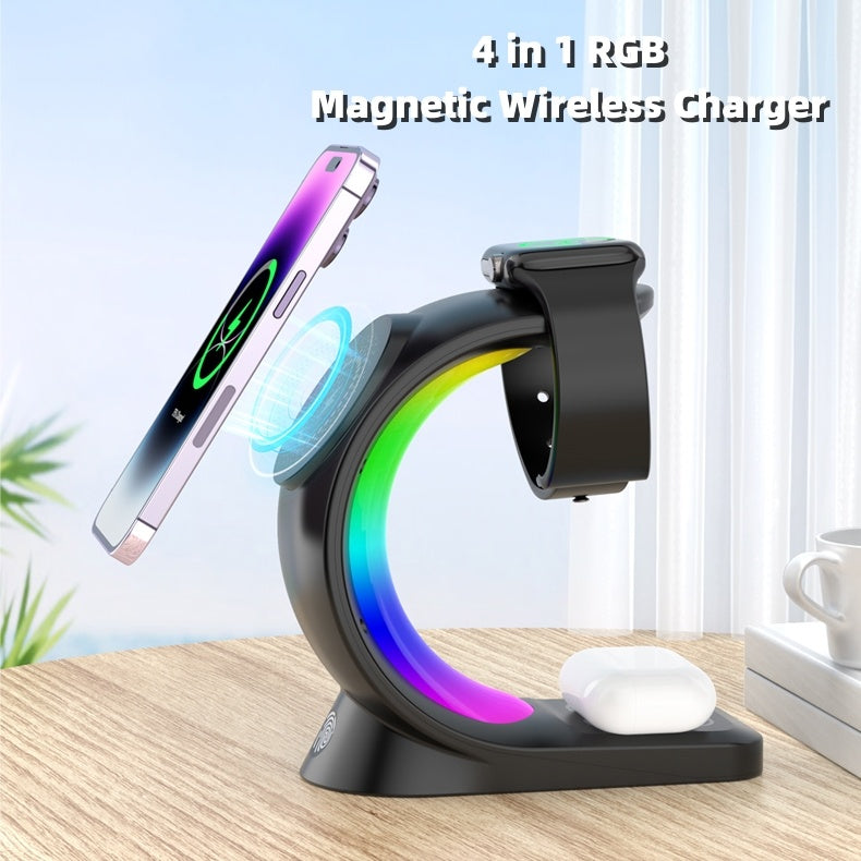 4 In 1 Magnetic Wireless Charger - HexiumTech