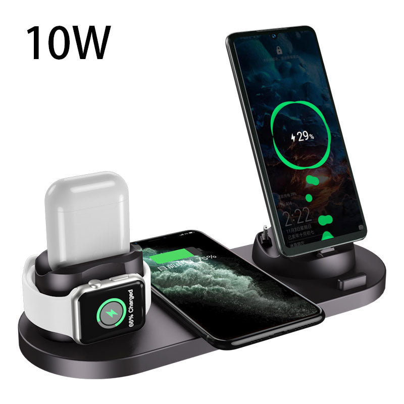 6-in-1 Fast Wireless Charging Station for iPhone, Apple Watch & Accessories – All-in-One Charging Dock - HexiumTech