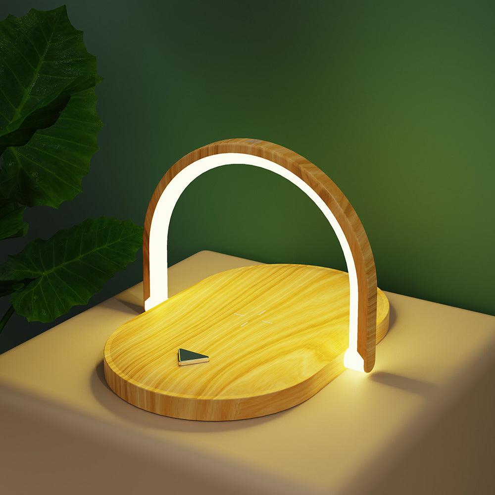 Foldable Wireless Charger with Sleek Modern Design and LED Lamp