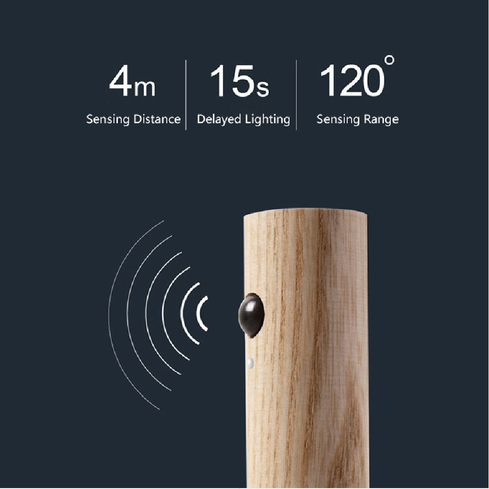 Magnetic Wood Wireless Night Light - HexiumTech