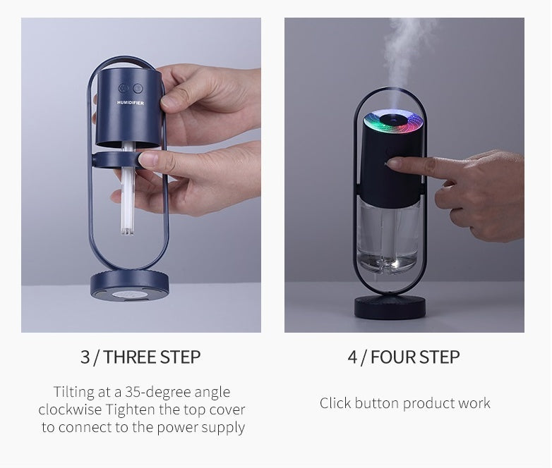 USB Air Humidifier With Projection Night Lights - HexiumTech