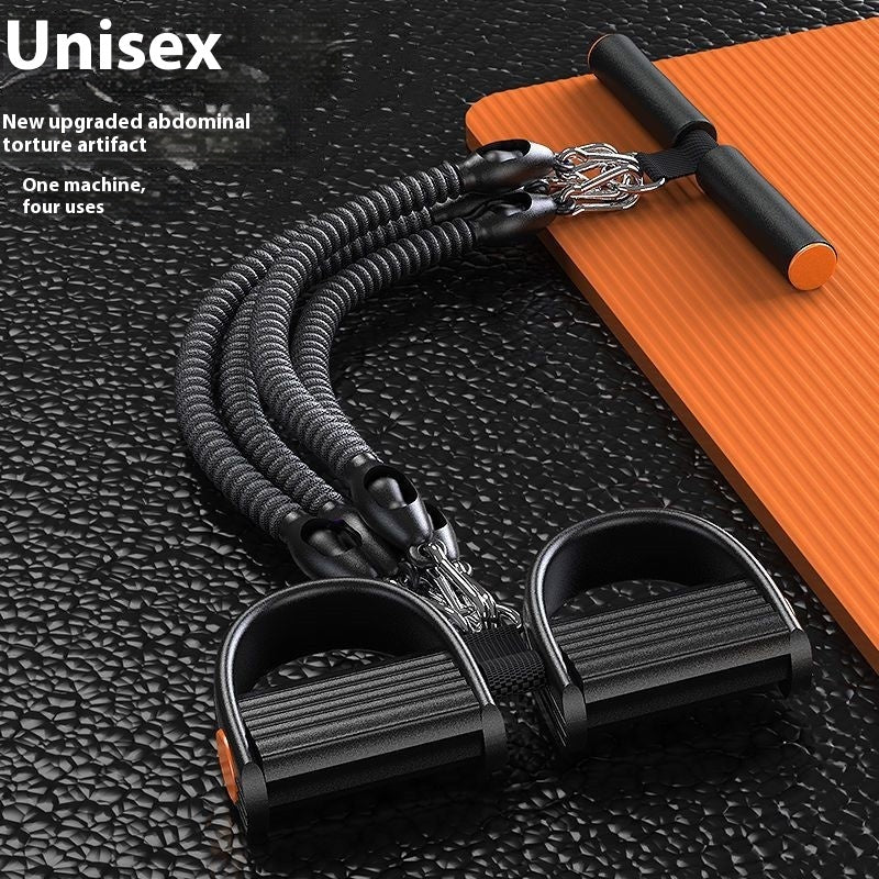 Pedal Chest Expander – Heavy Duty Resistance Training Rope for Full Body & Chest Workouts - HexiumTech
