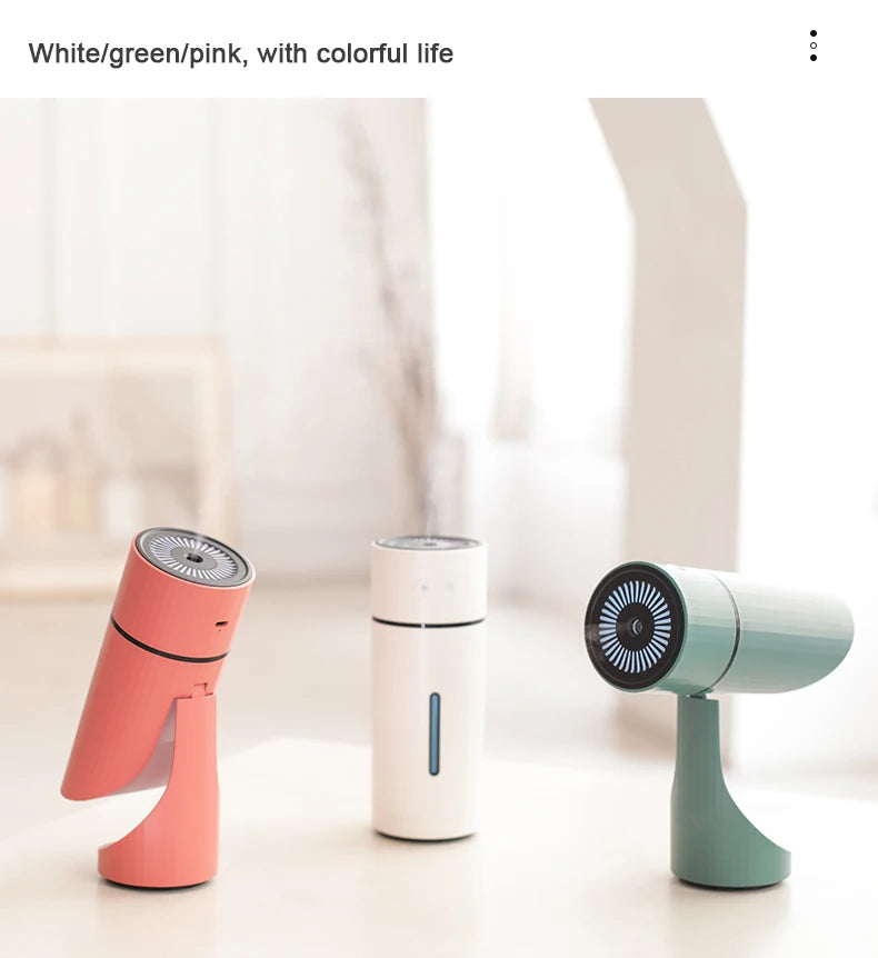 Portable Mini Car Humidifier with LED Light – USB Ultrasonic Mist Maker - HexiumTech