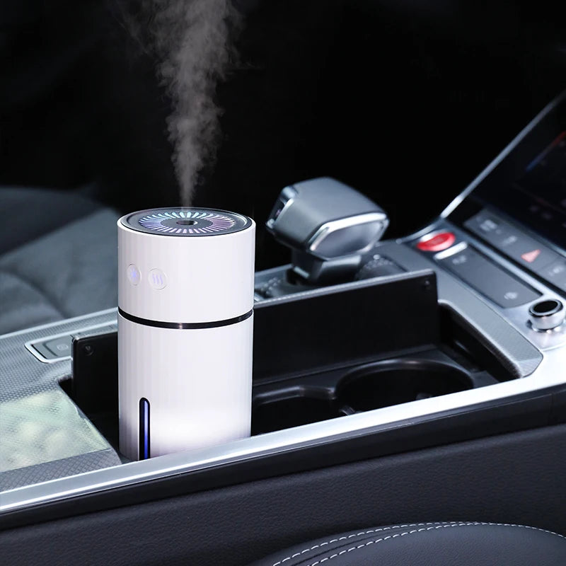 Portable Mini Car Humidifier with LED Light – USB Ultrasonic Mist Maker - HexiumTech