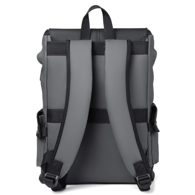 Executive Waterproof PU Leather Laptop Backpack – Premium Business & Travel Bag - HexiumTech