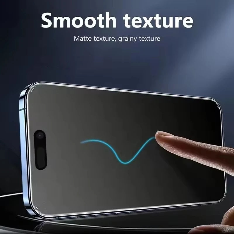 4pcs Matte Tempered Glass Screen Protector for iPhone 6–16 Pro/Max - HexiumTech