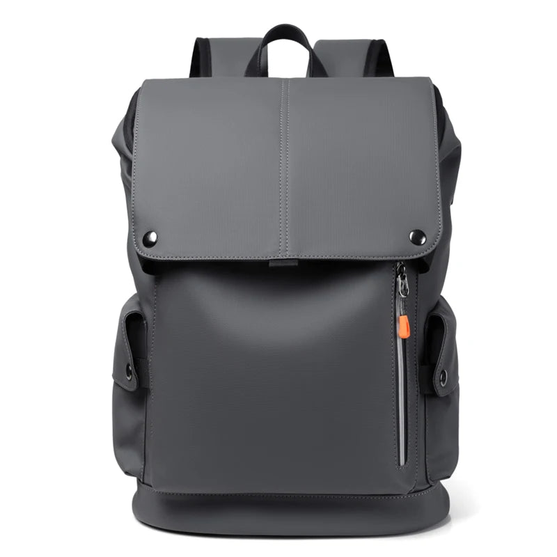 Executive Waterproof PU Leather Laptop Backpack – Premium Business & Travel Bag - HexiumTech