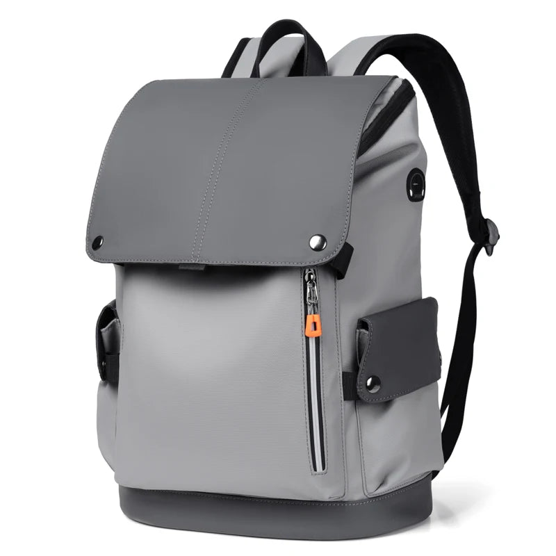 Executive Waterproof PU Leather Laptop Backpack – Premium Business & Travel Bag - HexiumTech