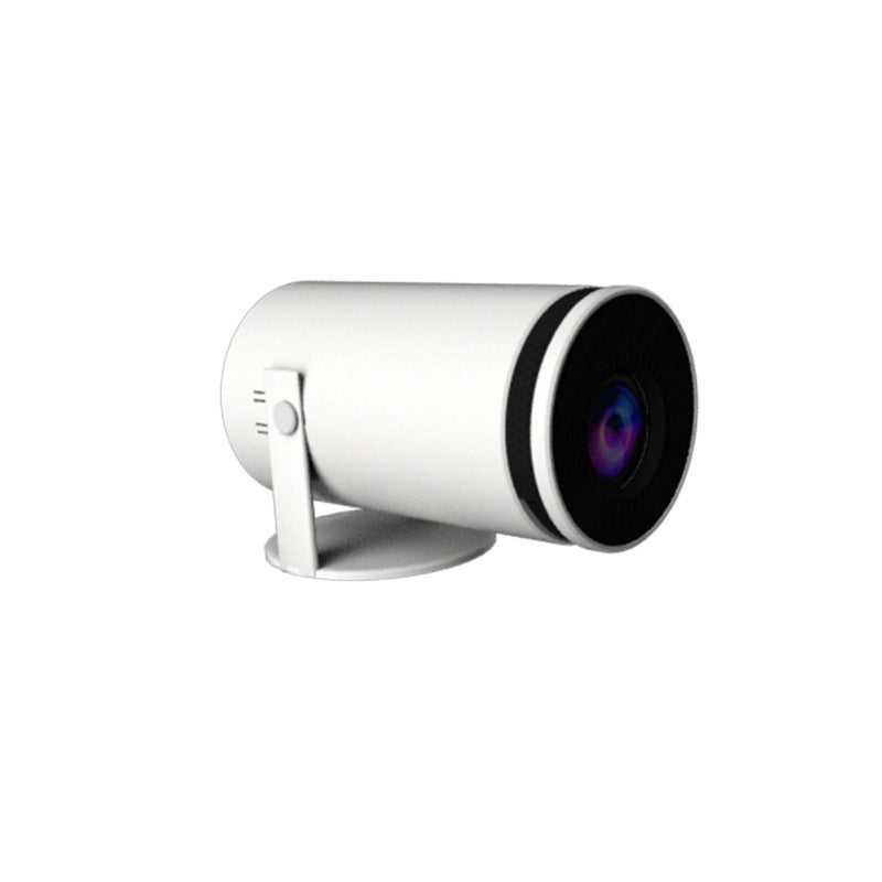 HD LED Projector Displaying Bright Image in Dark Room