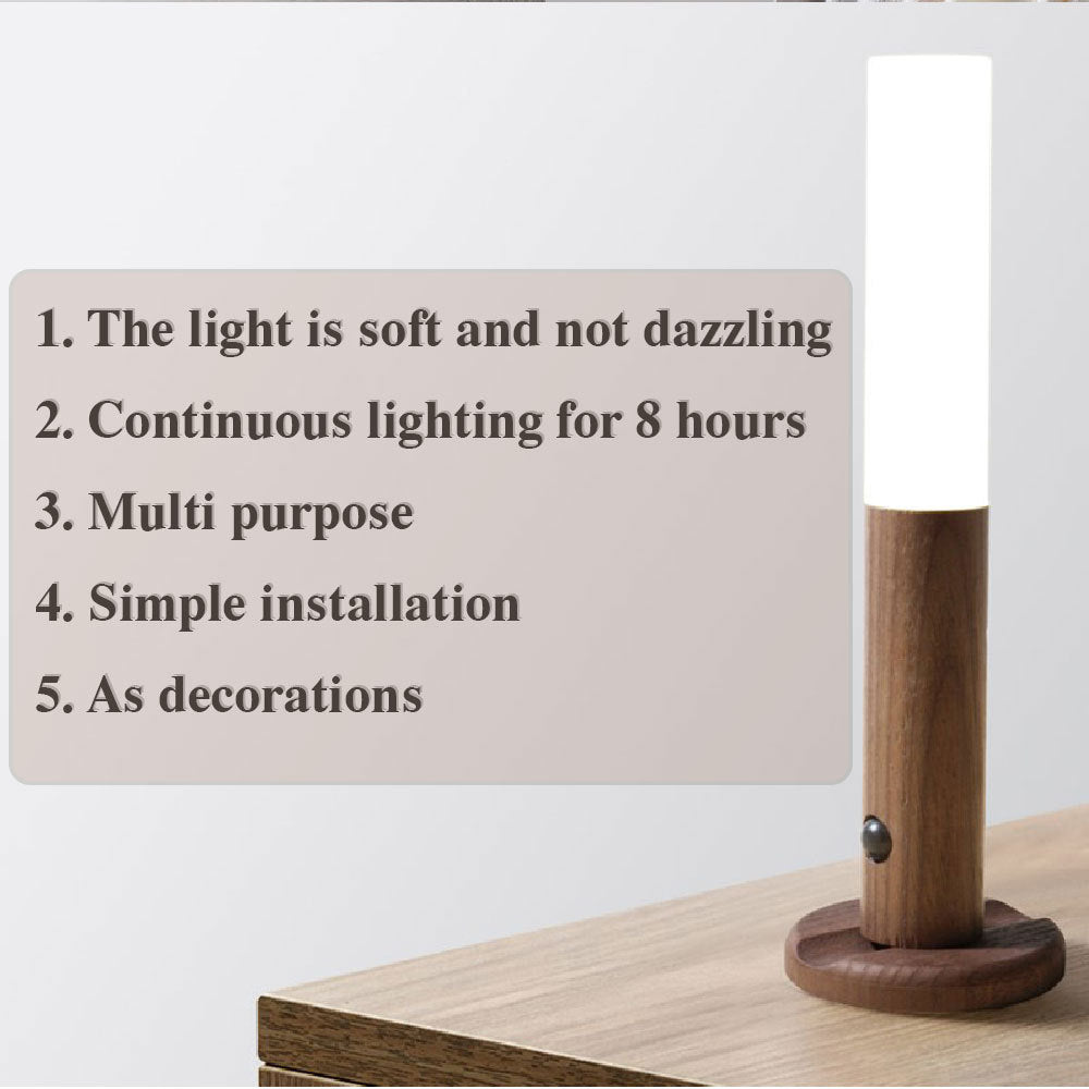 Magnetic Wood Wireless Night Light - HexiumTech