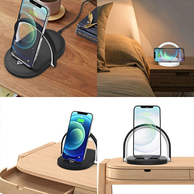Green Multifunctional Charging Dock with Adjustable Brightness