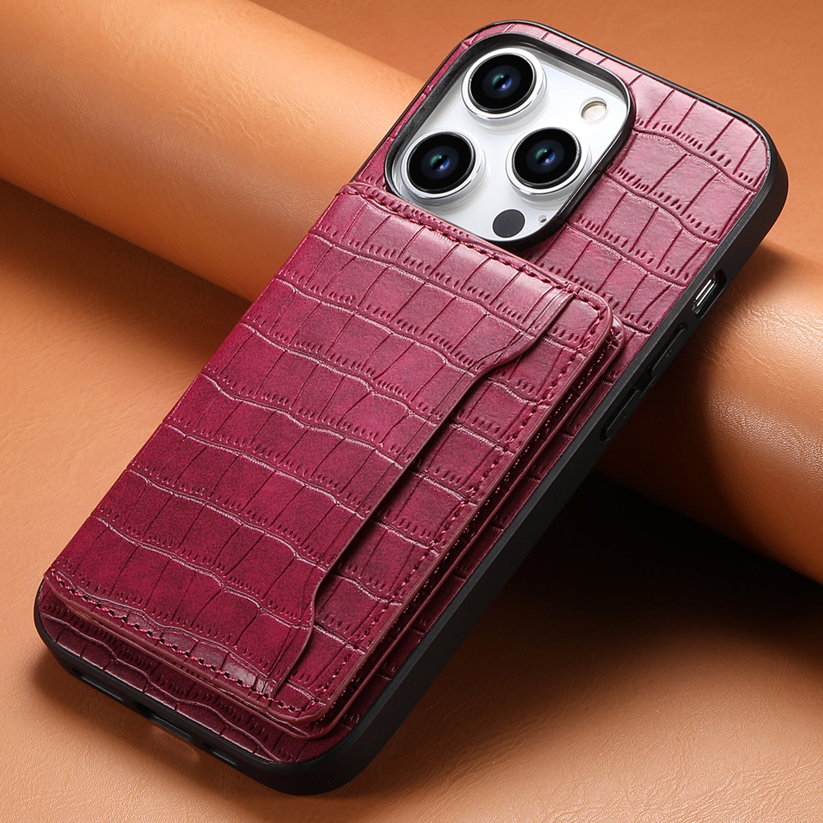 Premium Wallet Back Cover for iPhone 16 Series