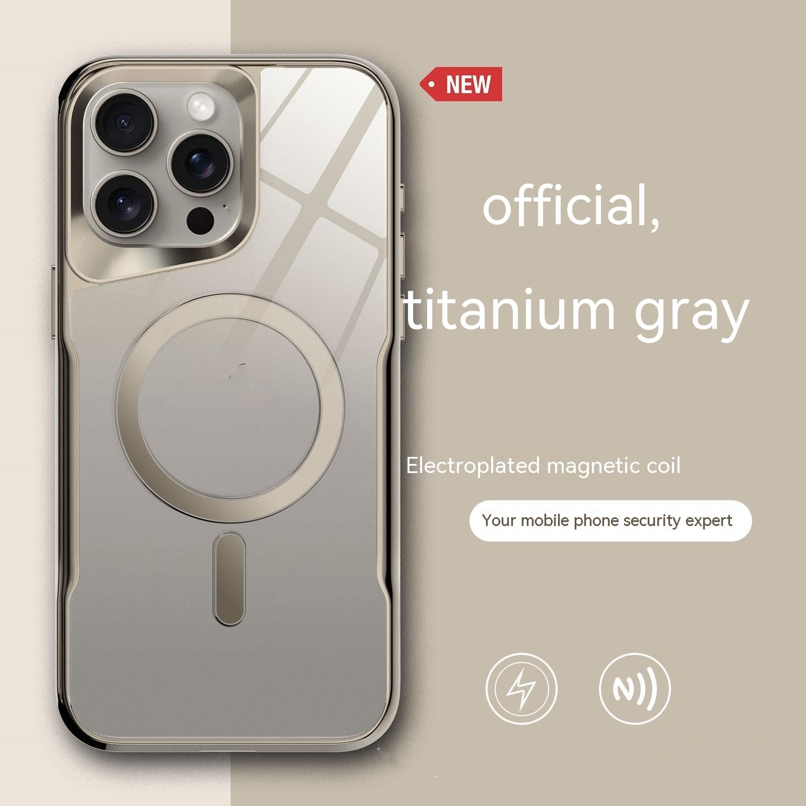 Premium Magnetic Acrylic iPhone 16 Case – MagSafe Compatible Clear Protective Cover