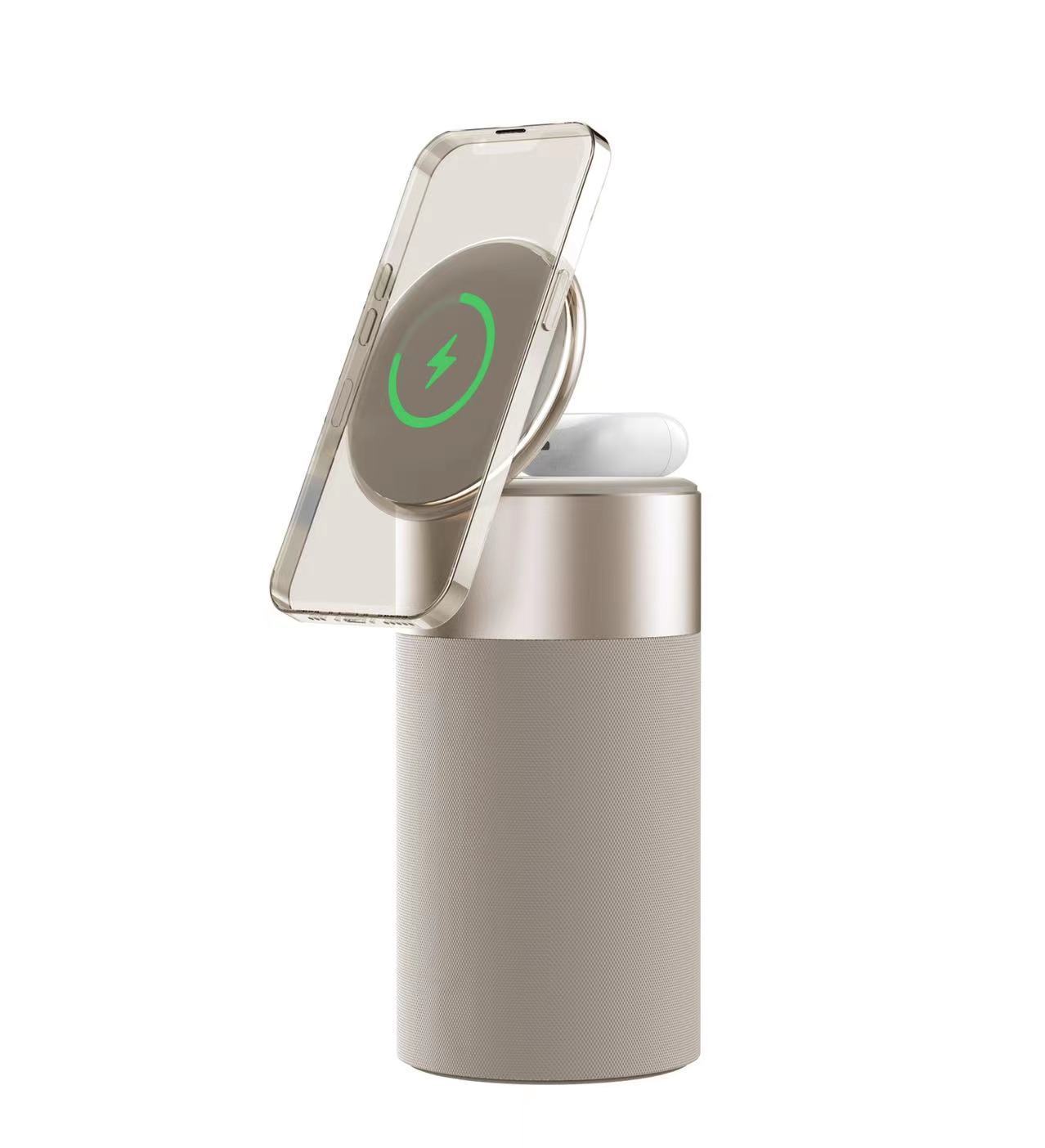 Multi-Function Phone Stand with LED Lamp and Speaker