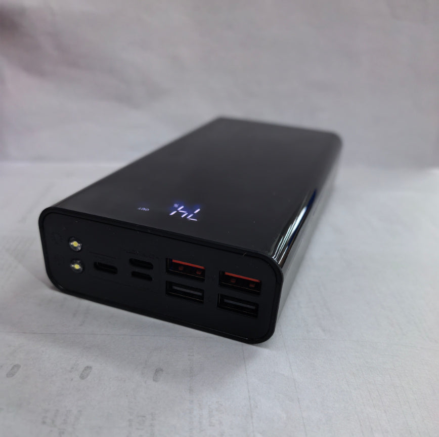 Fast Charging Portable Charger in Black and Red