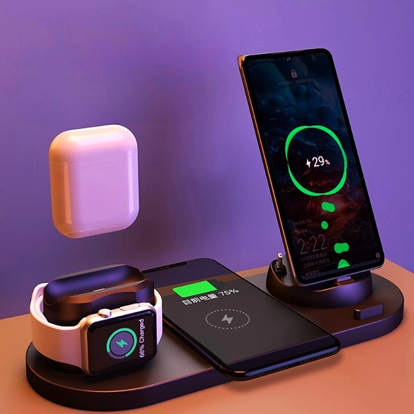 Fast Wireless Charger for iPhone, Apple Watch, and AirPods